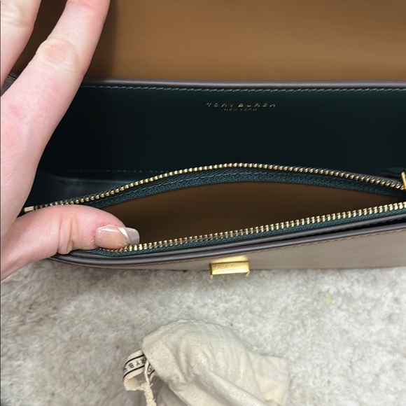 NWT 🎀Tory Burch Brown Leather Eleanor Shoulder Bag - Picture 10 of 15